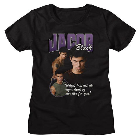 Twilight Black Ladies Short Sleeve Tshirt