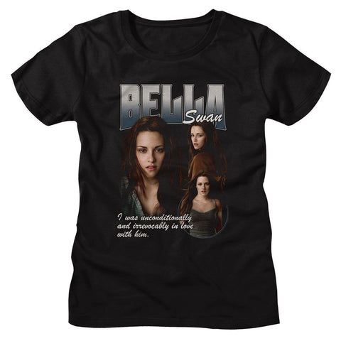 Twilight Black Ladies Short Sleeve Tshirt