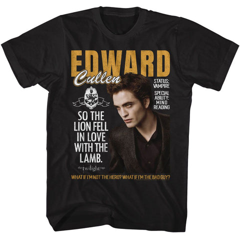 Twilight Black Adult Short Sleeve Tshirt
