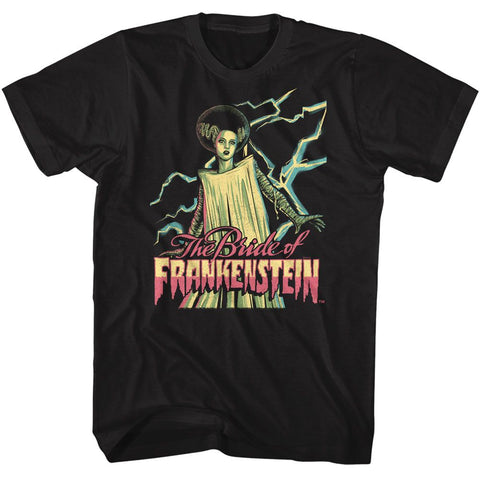 Universal Monsters Black Adult Short Sleeve Tshirt