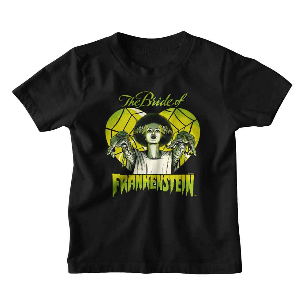 Universal Monsters Black Youth Short Sleeve Tshirt