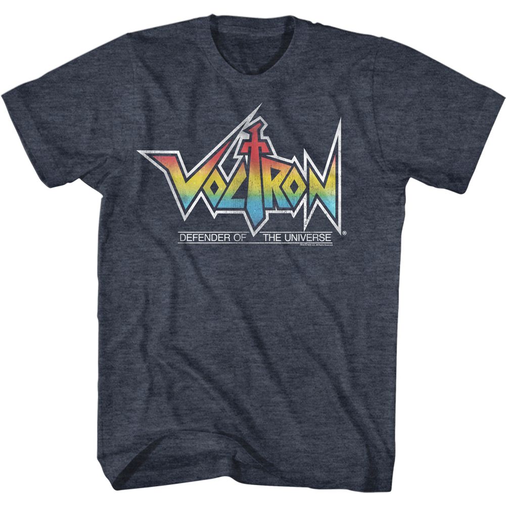 Voltron Navy Heather Adult Short Sleeve Tshirt