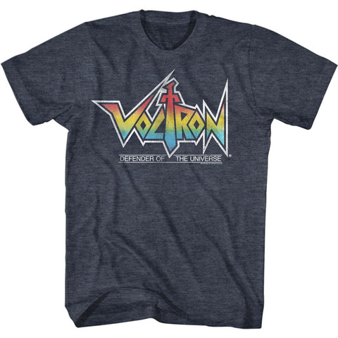 Voltron Navy Heather Adult Short Sleeve Tshirt