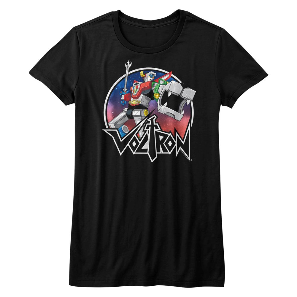Voltron Black Ladies Short Sleeve Tshirt