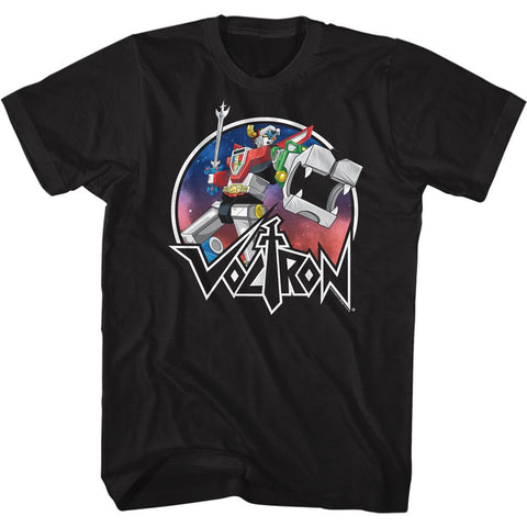 Voltron Black Adult Short Sleeve Tshirt
