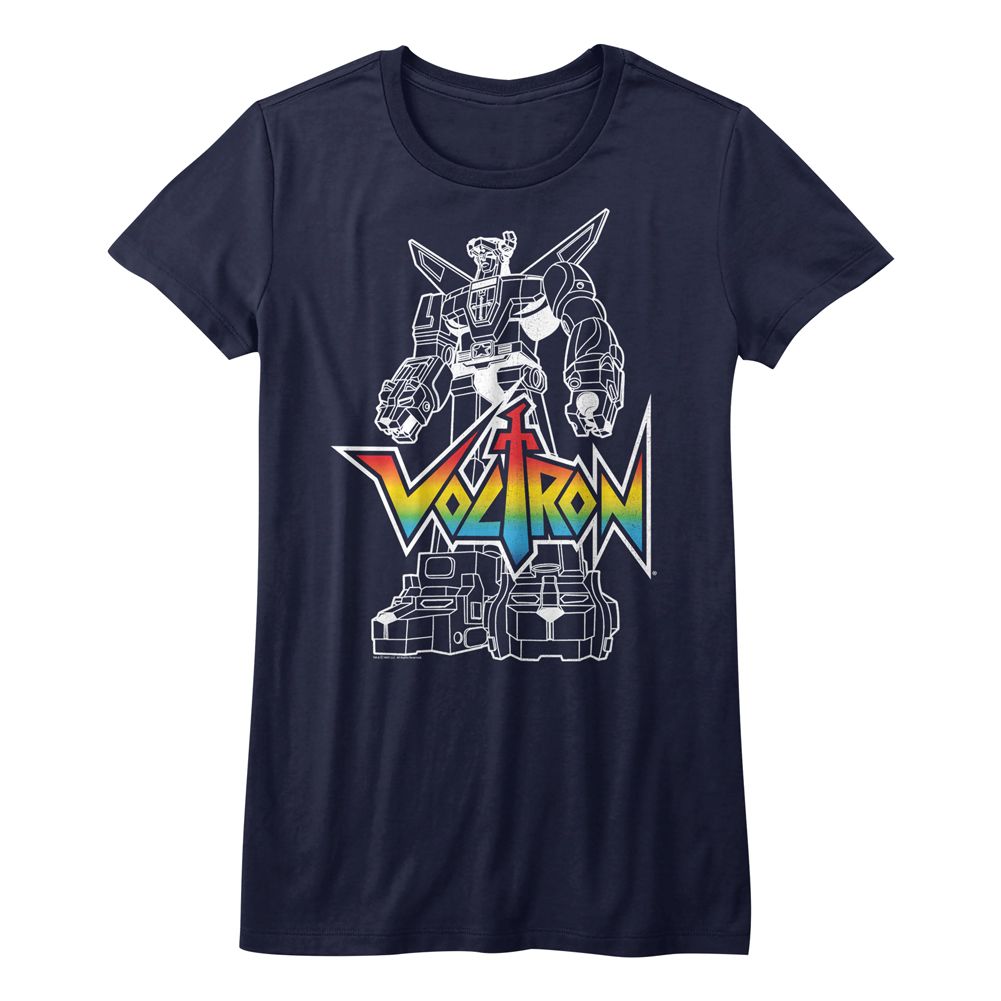 Voltron Navy Ladies Short Sleeve Tshirt