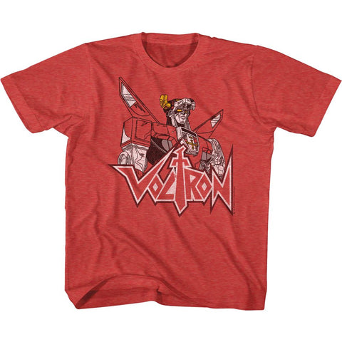 Voltron Red Heather Toddler Short Sleeve Tshirt