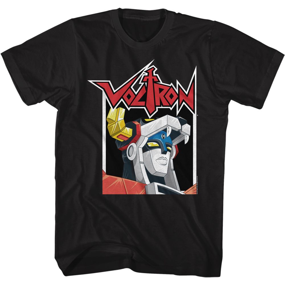 Voltron Black Adult Short Sleeve Tshirt