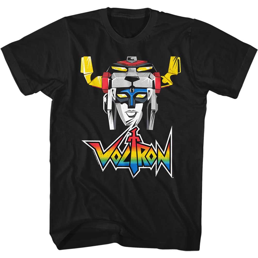 Voltron Black Adult Short Sleeve Tshirt