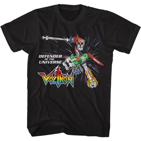 Voltron Black Adult Short Sleeve Tshirt