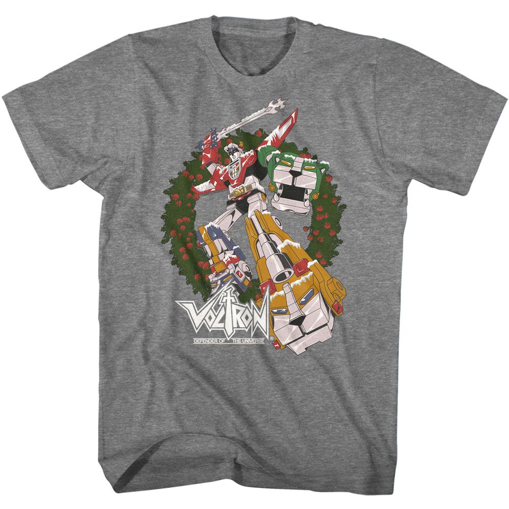 Voltron Graphite Heather Adult Short Sleeve Tshirt