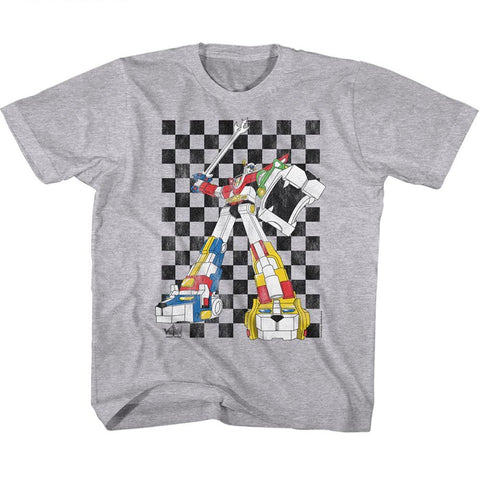 Voltron Gray Heather Youth Short Sleeve Tshirt