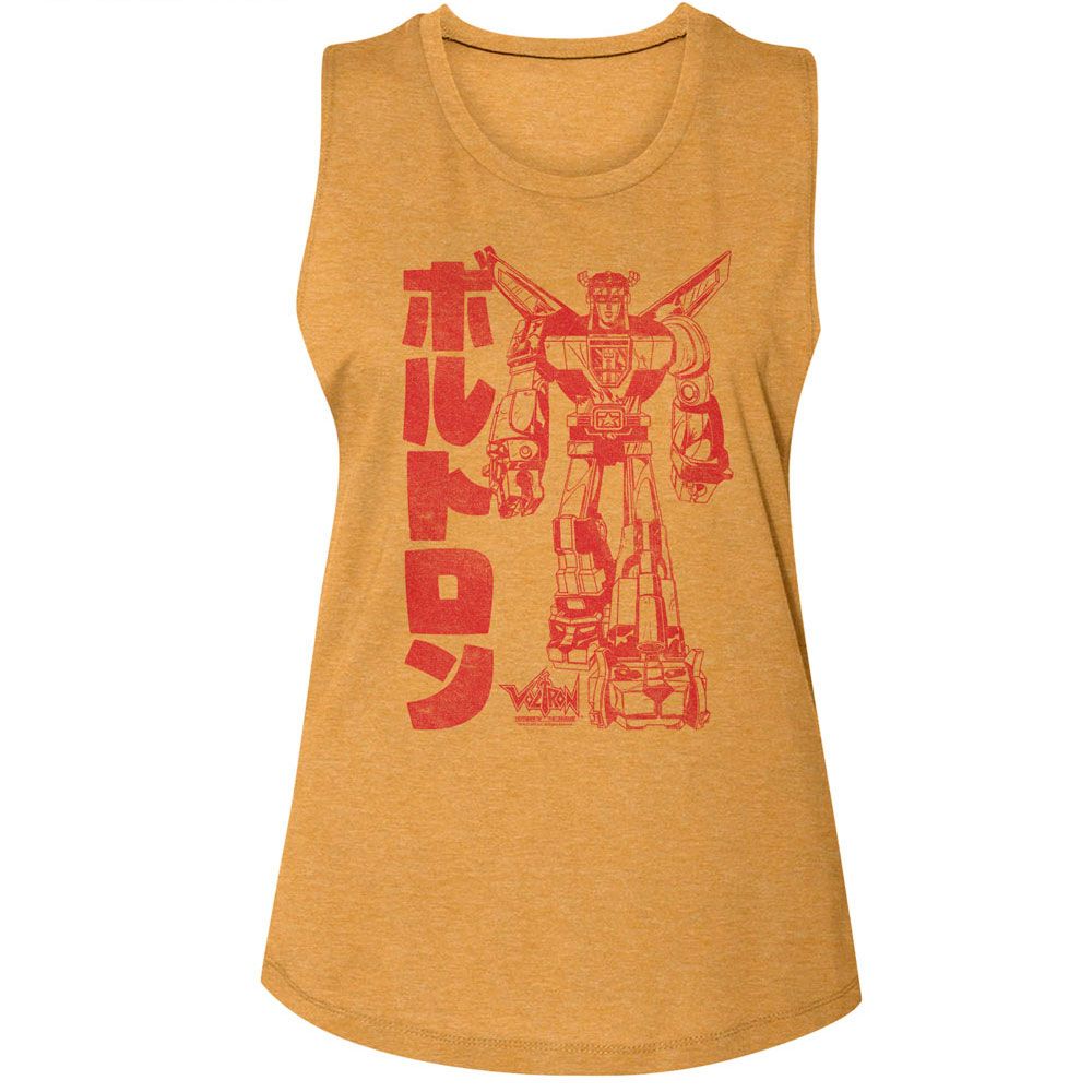 Voltron Antique Gold Ladies Muscle Tank