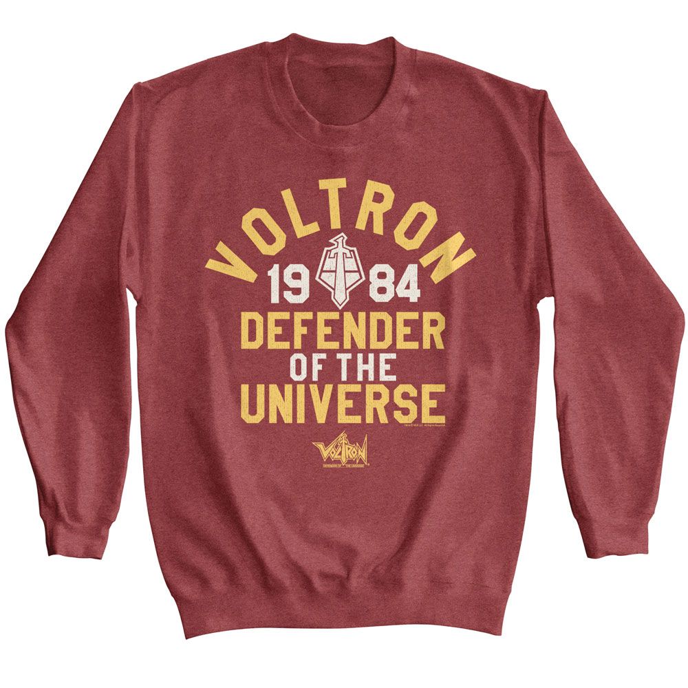 Voltron Vintage Red Heather Adult Long Sleeve Sweatshirt