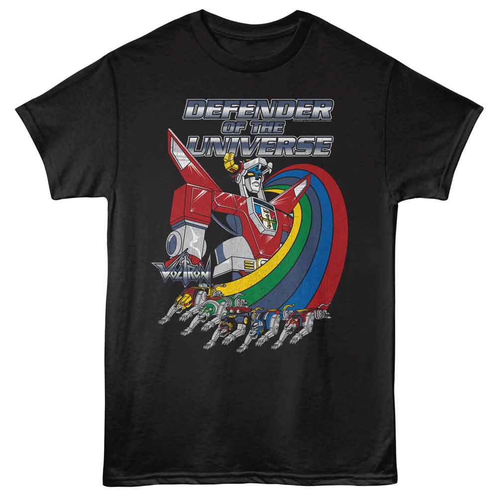Voltron Black Adult Short Sleeve Tshirt
