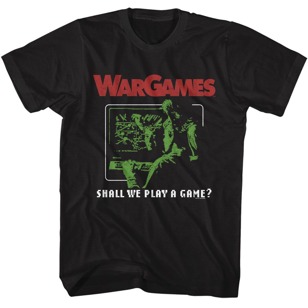 Wargames Black Adult Short Sleeve Tshirt