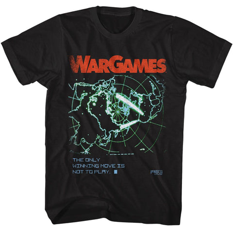 Wargames Black Adult Short Sleeve Tshirt