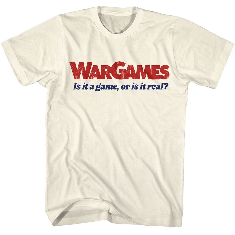 Wargames Natural Adult Short Sleeve Tshirt