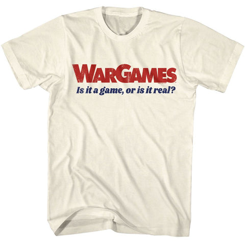Wargames Natural Adult Short Sleeve Tshirt