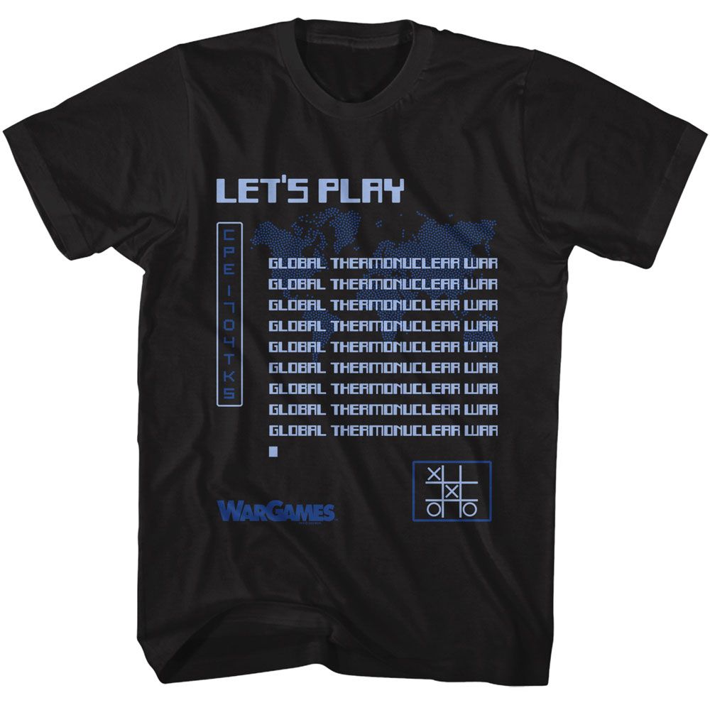 Wargames Black Adult Short Sleeve Tshirt
