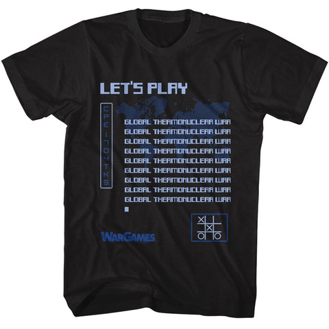 Wargames Black Adult Short Sleeve Tshirt