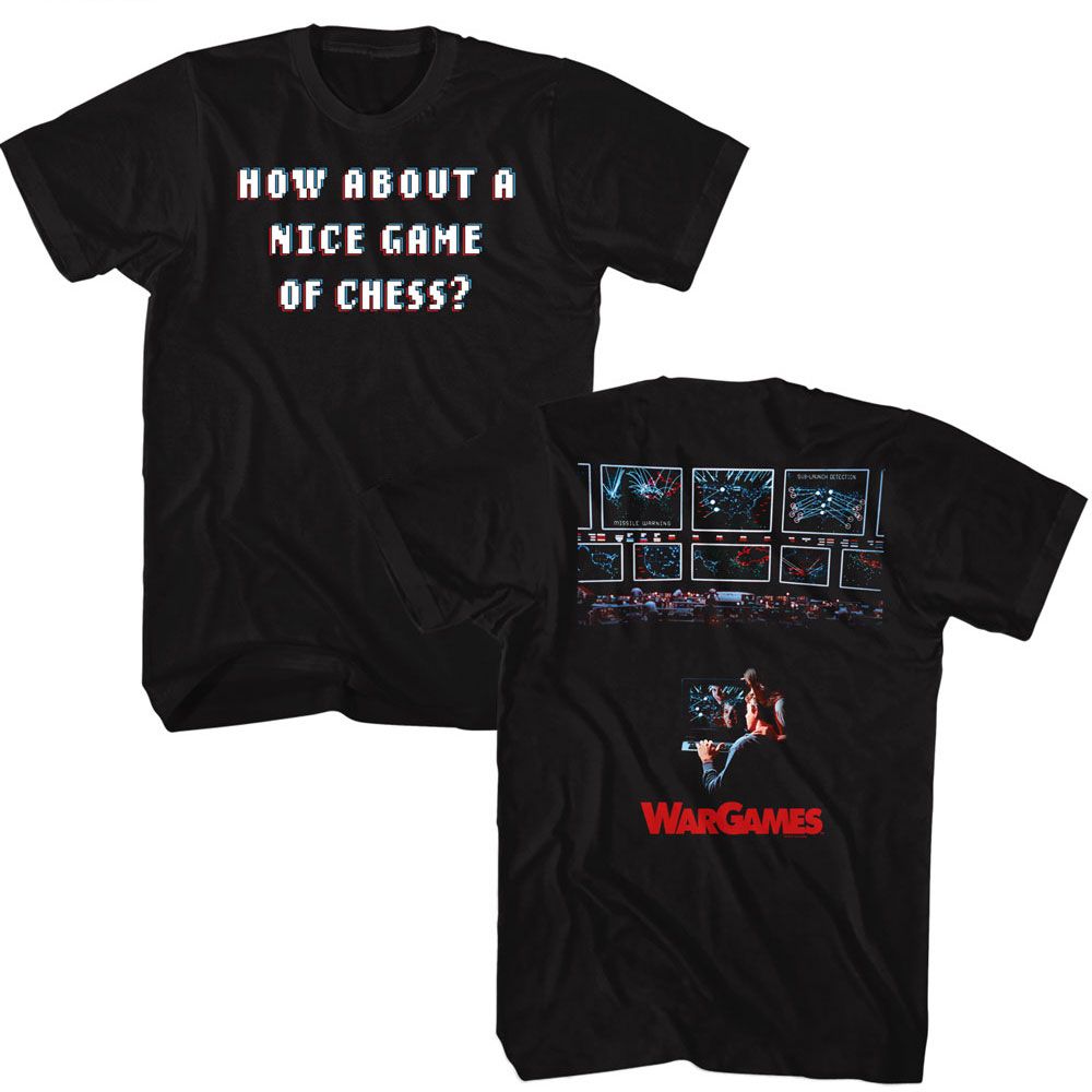 Wargames Black Adult Short Sleeve Tshirt