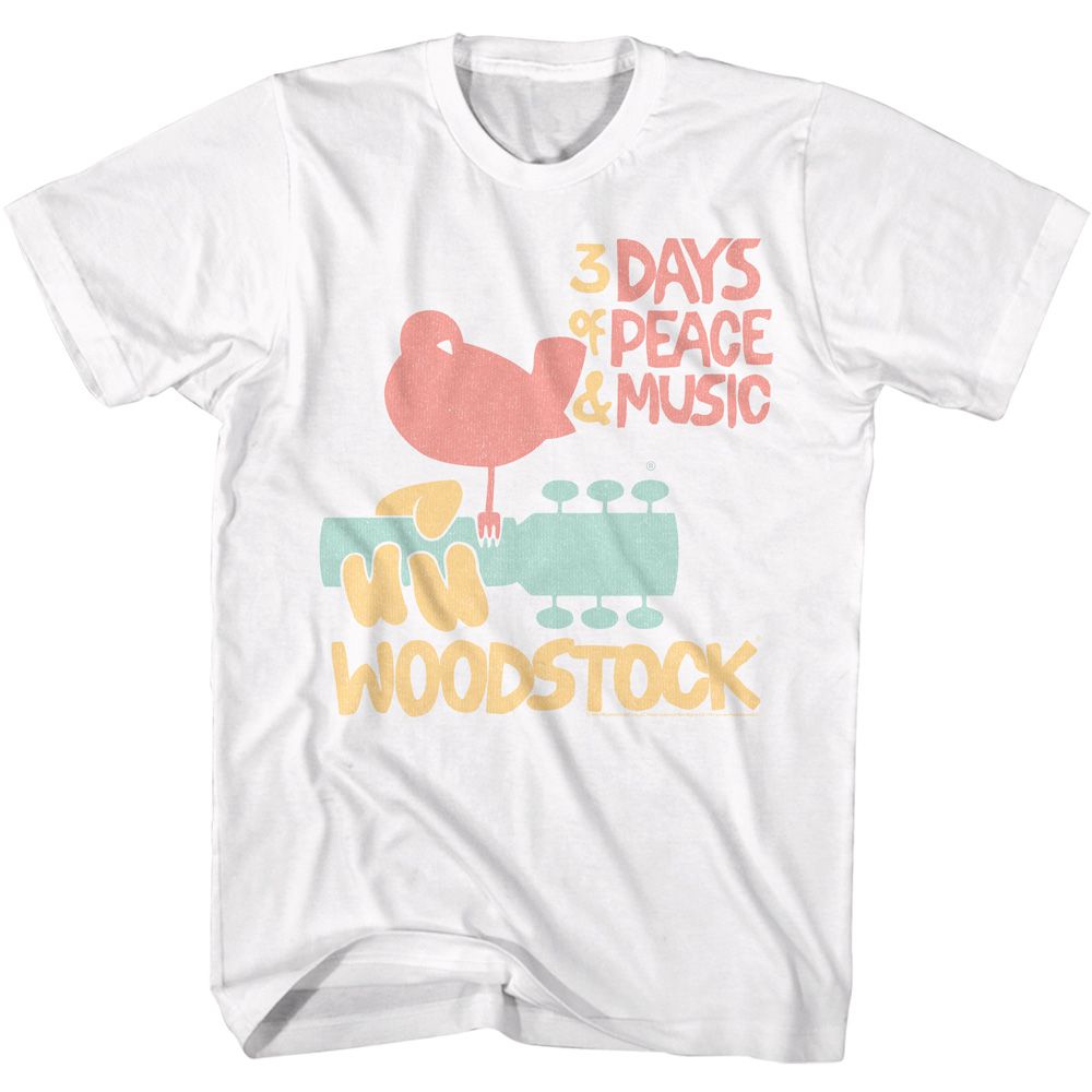Woodstock White Adult S/S Tshirt