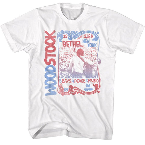 Woodstock White Adult S/S Tshirt