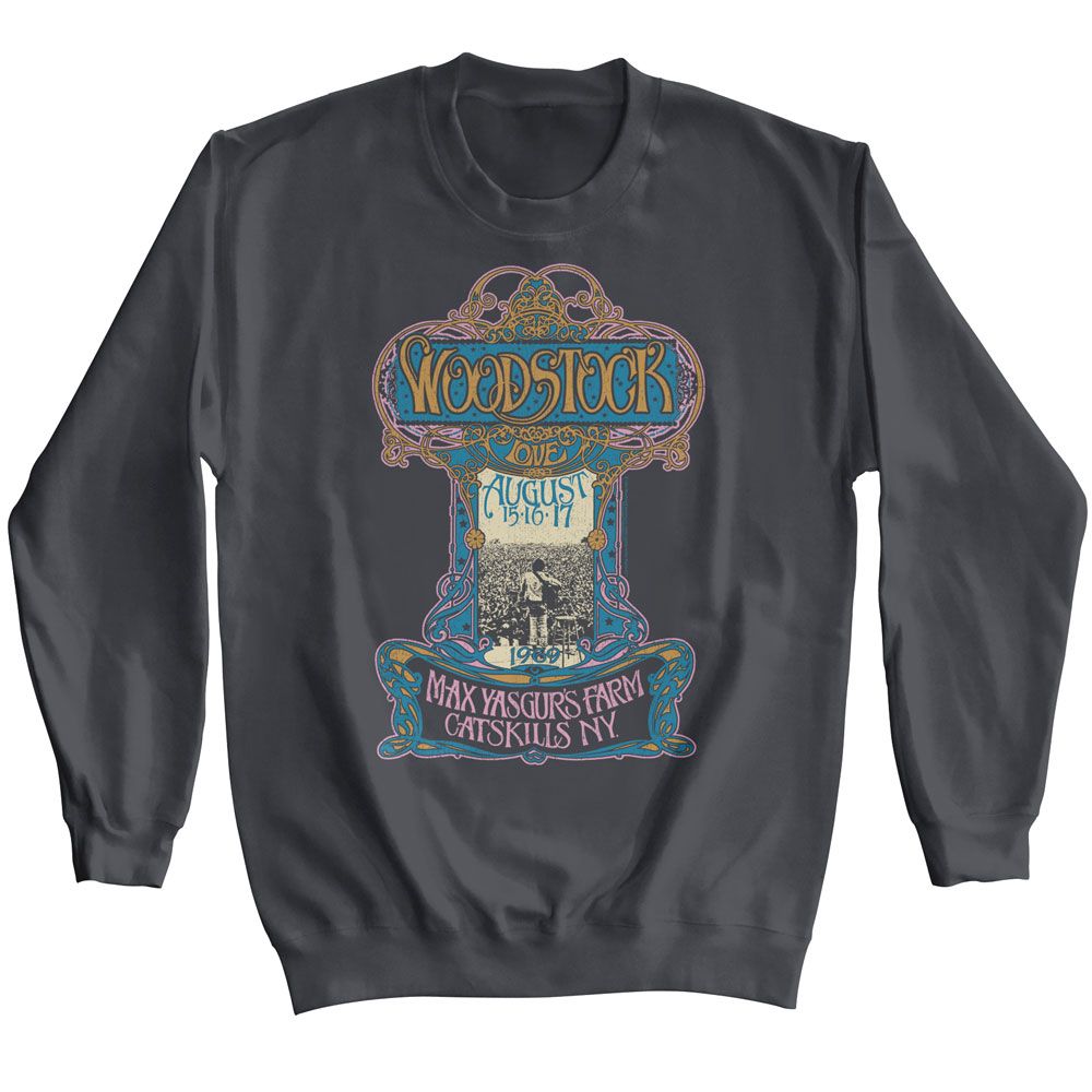 Woodstock Charcoal Adult L/S Sweatshirt