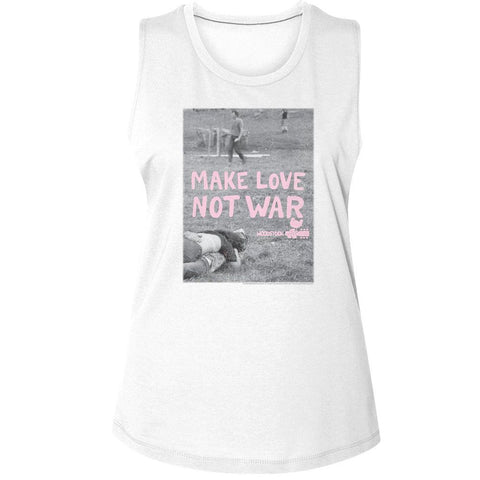 Woodstock White Ladies Muscle Tank