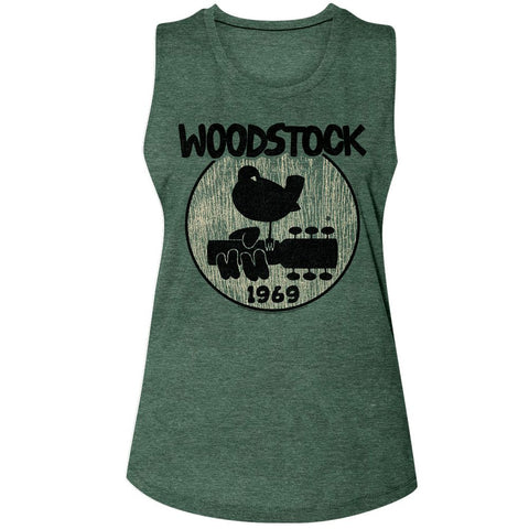 Woodstock Royal Pine Ladies Muscle Tank