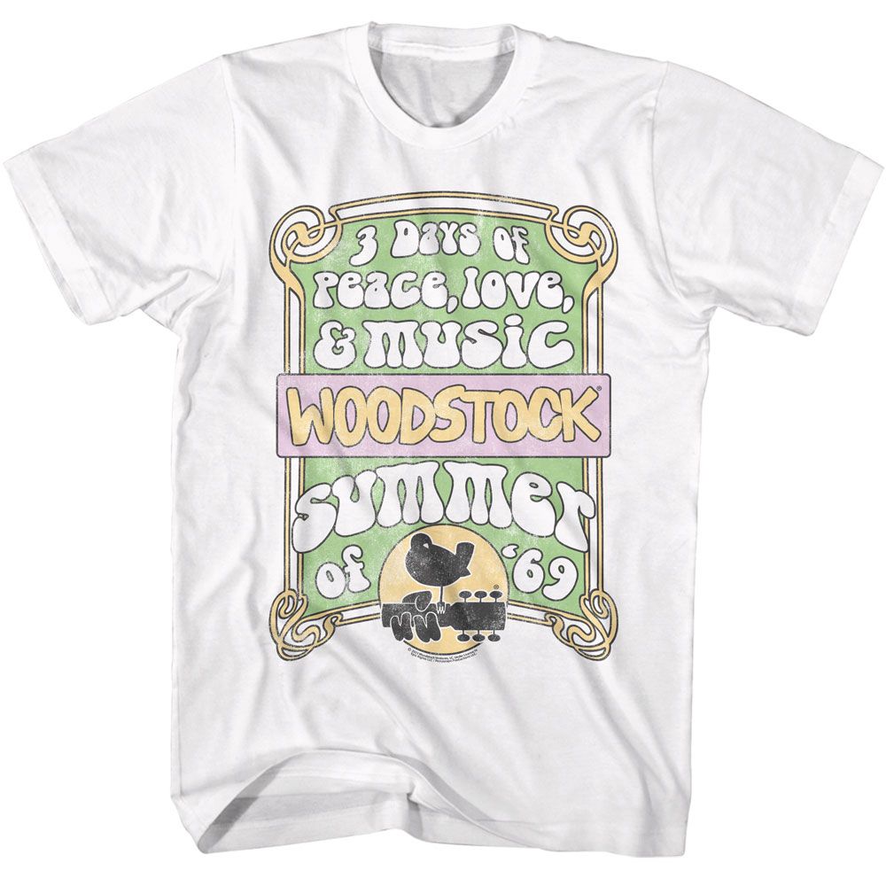 Woodstock White Adult S/S Tshirt