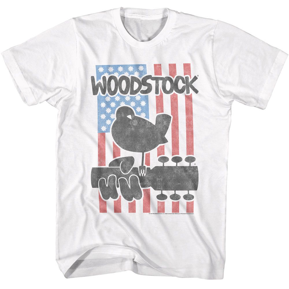 Woodstock White Adult S/S Tshirt