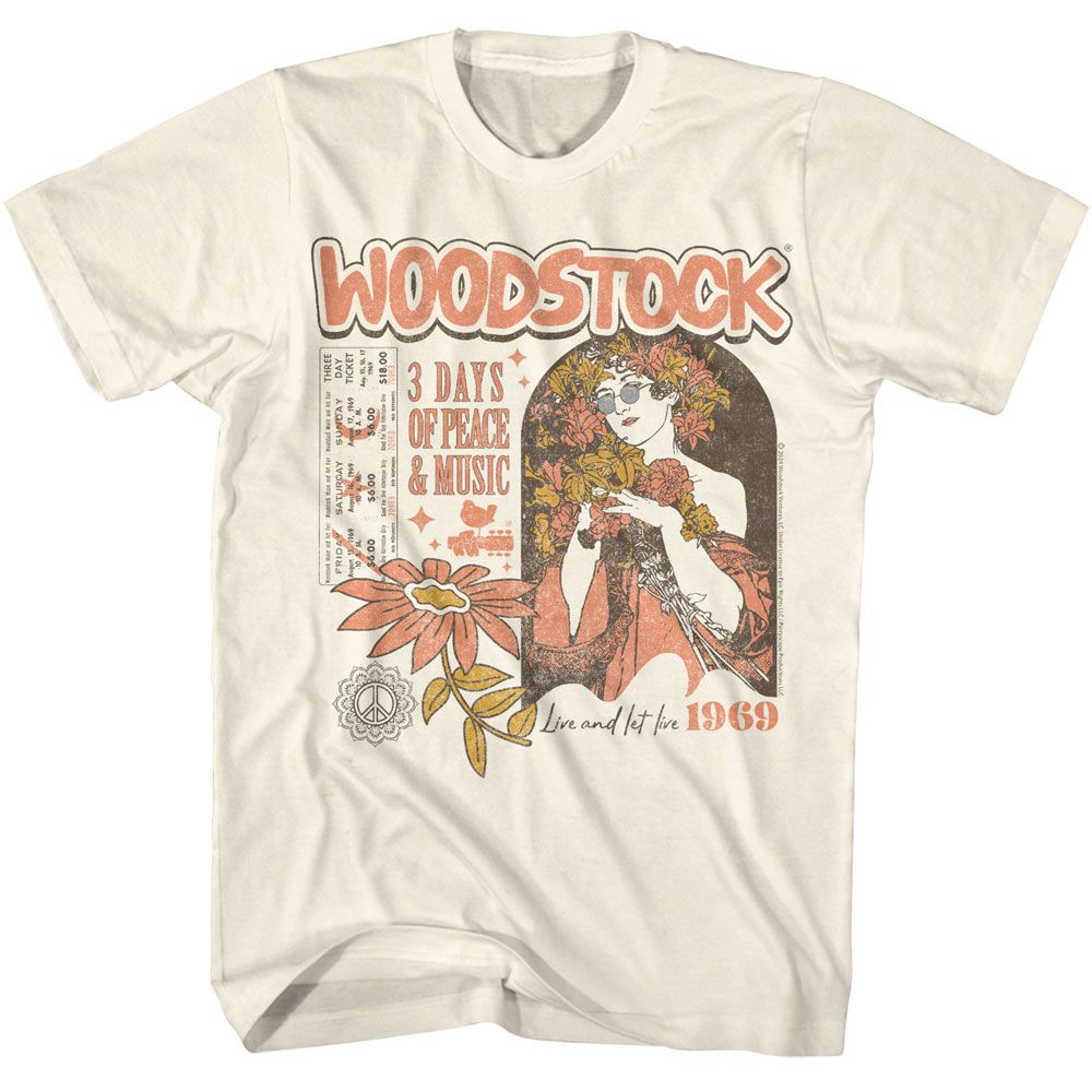 Woodstock Natural Adult S/S Tshirt