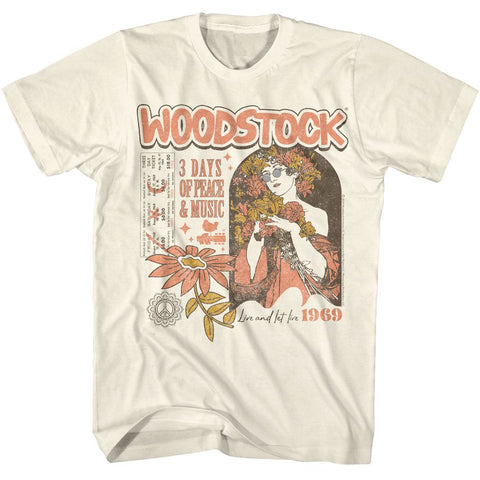 Woodstock Natural Adult S/S Tshirt