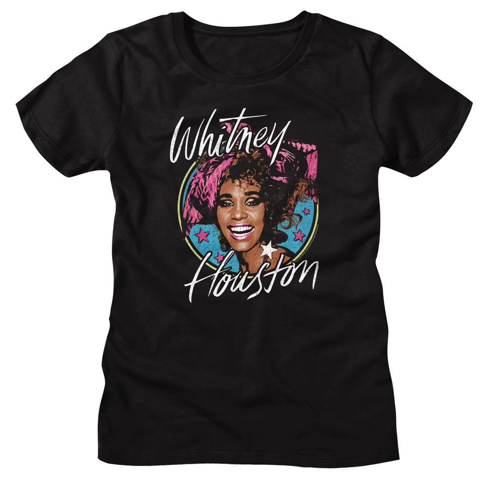 Whitney Houston Black Ladies S/S Tshirt