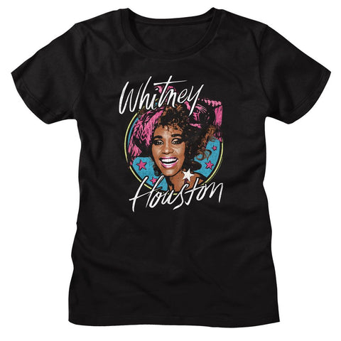 Whitney Houston Black Ladies S/S Tshirt