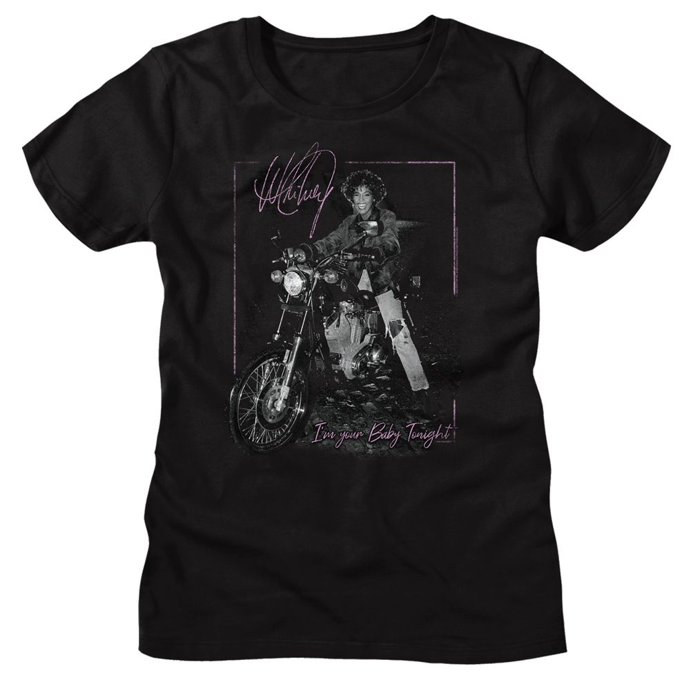 Whitney Houston Black Ladies S/S Tshirt