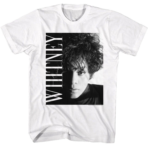 Whitney Houston White Adult S/S Tshirt