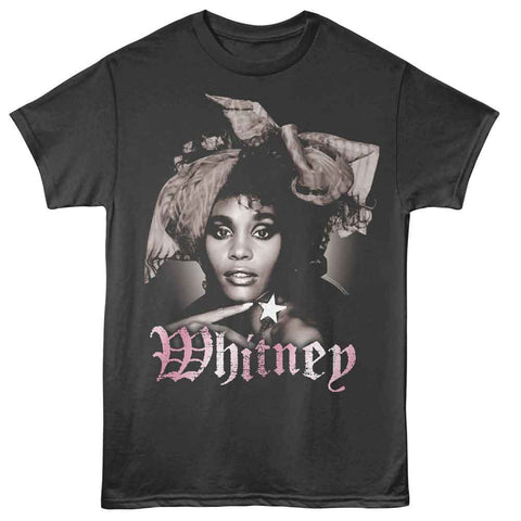 Whitney Houston Smoke Adult S/S Tshirt