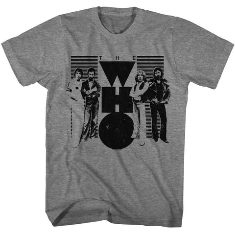 The Who Graphite Heather Adult S/S Tshirt