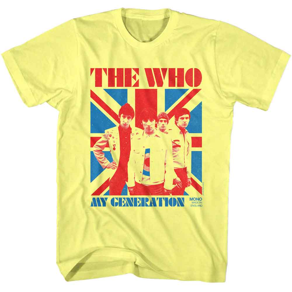 The Who Yellow Heather Adult S/S Tshirt