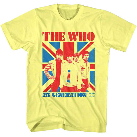 The Who Yellow Heather Adult S/S Tshirt