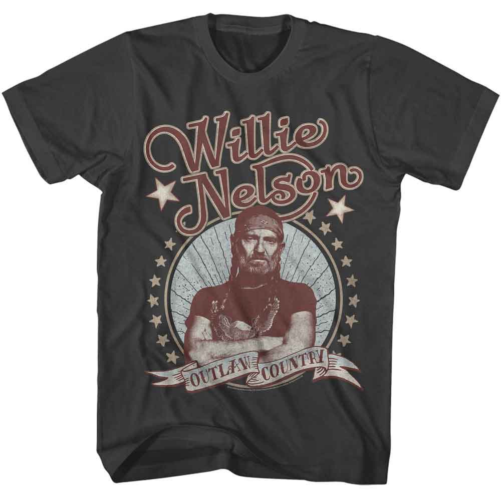 Willie Nelson Smoke Adult S/S Tshirt
