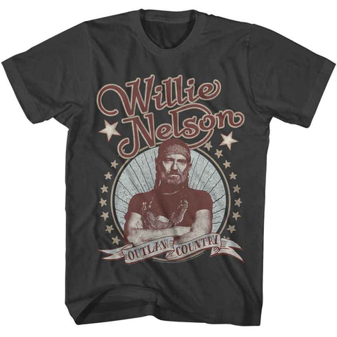 Willie Nelson Smoke Adult S/S Tshirt