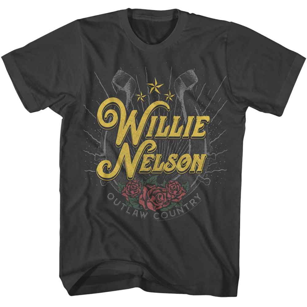 Willie Nelson Smoke Adult S/S Tshirt