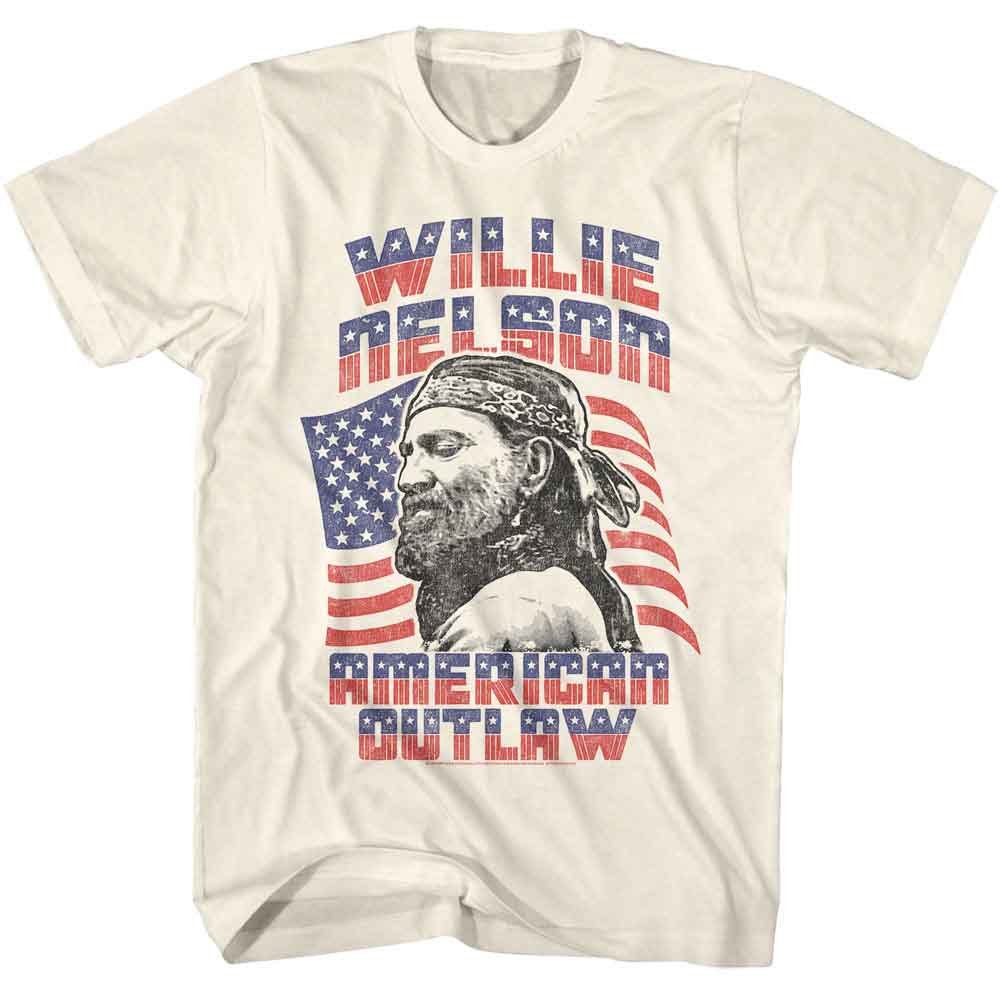 Willie Nelson Natural Adult S/S Tshirt