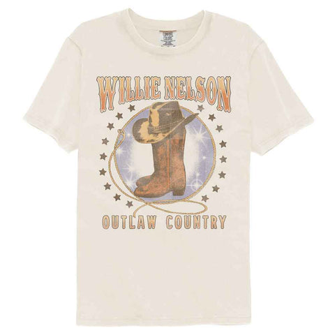 Willie Nelson Ivory Adult S/S Comfort Color Tshirt