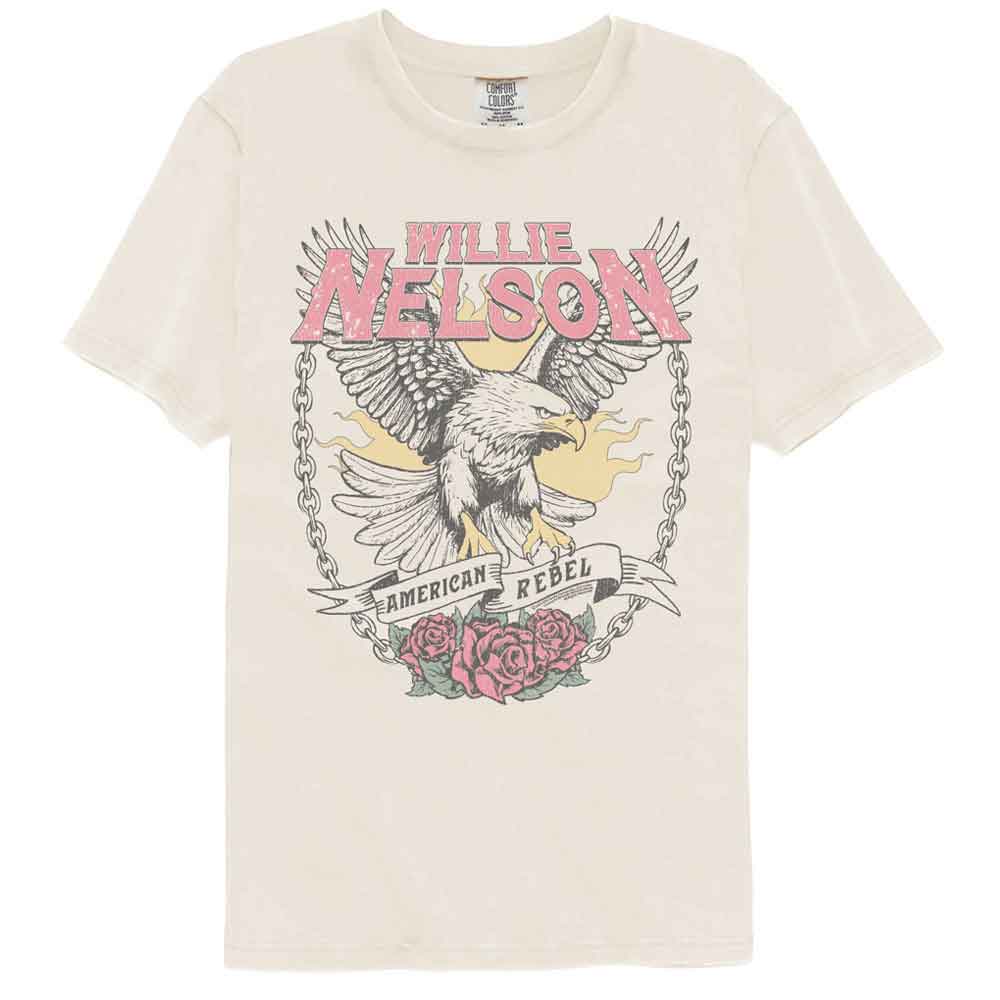 Willie Nelson Ivory Adult S/S Comfort Color Tshirt