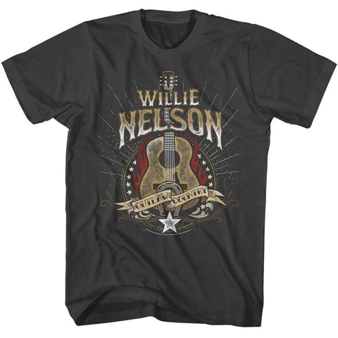 Willie Nelson Smoke Adult S/S Tshirt